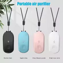 Collar purificador de aire para mujeres, niños y adultos, ionizador Rosa aplicable